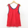 80s タンクトップ パイル地 レッド M | 古着