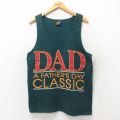 90s タンクトップ DAD グリーン L | 古着