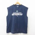 00s ノースリーブTシャツ NFL ニューイングランドペイトリオッツ ネイビー XL | 古着
