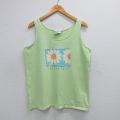 90s タンクトップ 花 イエロー L | 古着
