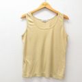 L★古着 ビンテージ タンクトップ メンズ 90年代 90s 無地 クルーネック 黄系 イエロー 25jun26 中古