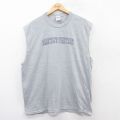 ジャージーズ 00s ノースリーブTシャツ VINEYARD グレー XL | 古着