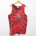 National Cherry Festival 90s タンクトップ タイダイ レッド XL | 古着