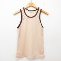 XL★古着 ビンテージ タンクトップ メンズ 70年代 70s 無地 クルーネック ベージュ他 カーキ 25jun30 中古