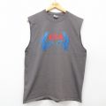 ノースリーブTシャツ USAロゴ グレー L | 古着