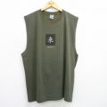 90s ノースリーブTシャツ RESPECT グリーン XL | 古着