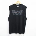 ノースリーブTシャツ ハリウッド ブラック L | 古着