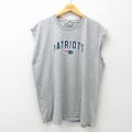 00s ノースリーブTシャツ NFL ニューイングランドペイトリオッツ グレー XL | 古着