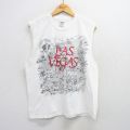 ノースリーブTシャツ ラスベガス ホワイト L | 古着