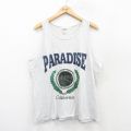 00s タンクトップ パラダイス カリフォルニア グレー XL | 古着