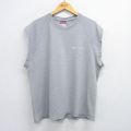 チャンピオン 00s ノースリーブTシャツ ワンポイント グレー XL | 古着