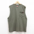 ラングラー ノースリーブTシャツ 胸ポケット グリーン L | 古着