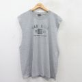 ナイキ 00s ノースリーブTシャツ ワンポイント グレー XL | 古着