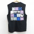 M★古着 ノースリーブ Tシャツ メンズ アニメ ハンターハンター 幻影旅団 クルーネック 黒 ブラック 【spe】 25jul17 中古