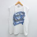 XL★古着 ノースリーブ Tシャツ メンズ レーシングカー ジミージョンソン 大きいサイズ コットン クルーネック 白 ホワイト 25jul18 中古