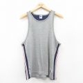 M★古着 ラッセル ビンテージ タンクトップ メンズ 80年代 80s 無地 クルーネック USA製 グレー 霜降り他 25jul18 中古