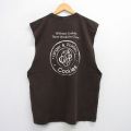 XL★古着 ノースリーブ ビンテージ Tシャツ メンズ 00年代 00s Got Coockies 大きいサイズ コットン クルーネック 茶 ブラウン 25jul19 中古