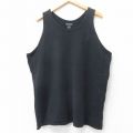 XL★古着 チャンピオン champion タンクトップ メンズ ワンポイントロゴ 大きいサイズ クルーネック 黒 ブラック 25jul25 中古