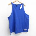 XL★古着 ラッセル ビンテージ タンクトップ メンズ 90年代 90s 無地 大きいサイズ コットン クルーネック USA製 青 ブルー 【spe】 25aug01 中古