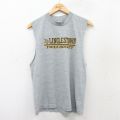 M★古着 フルーツオブザルーム ノースリーブ ビンテージ Tシャツ メンズ 90年代 90s リングルズタウン フィールドホッケー クルーネック グレー 霜降り 25aug13 中古
