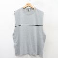 XL★古着 アリゾナジーンズ ノースリーブ ビンテージ Tシャツ メンズ 00年代 00s 大きいサイズ クルーネック グレー 霜降り 25aug13 中古