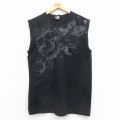 M★古着 ハーレーダビッドソン Harley Davidson ビンテージ ノースリーブ Tシャツ メンズ 00年代 00s スカル 胸ポケット付き USA製 黒 ブラック 【spe】 25aug13 中古