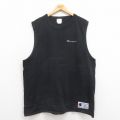 XL★古着 チャンピオン Champion ビンテージ タンクトップ メンズ 00年代 00s ワンポイントロゴ 大きいサイズ コットン 黒 ブラック 25aug13 中古