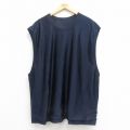 【50%OFF】XL★古着 スターター STARTER ノースリーブ Tシャツ メンズ 00年代 00s 大きいサイズ ロング丈 リバーシブル 紺 ネイビー 25aug18 中古