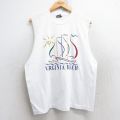 L★古着 フルーツオブザルーム ノースリーブ ビンテージ Tシャツ メンズ 90年代 90s バージニアビーチ クルーネック USA製 白 ホワイト 25aug18 中古