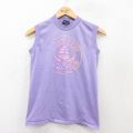 S★古着 ノースリーブ ビンテージ Tシャツ メンズ 80年代 80s ケープコッド ヨット クルーネック USA製 薄紫 パープル 25aug23 中古