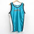 XL★古着 ビンテージ タンクトップ メンズ 90年代 90s intimidators PAYTON 12 クルーネック USA製 水色 ユニフォーム ゲームシャツ 25aug25 中古