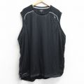 【50%OFF】XL★古着 ノースリーブ Tシャツ メンズ AND1 メッシュ地 大きいサイズ ロング丈 クルーネック 黒 ブラック 25aug25 中古