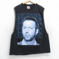 L★古着 ノースリーブ FURST CF KIND ビンテージ ロック バンド Tシャツ タンクトップ メンズ 90年代 90s エリッククラプトン クルーネック 黒 ブラック 【spe】 25aug28 中古