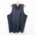 XL★古着 SPEEDO ビンテージ タンクトップ メンズ 90年代 90s クルーネック USA製 濃紺 26mar27
