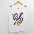 ディズニー 90s タンクトップ ミッキー ホワイト M | 古着