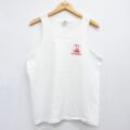 L★古着 フルーツオブザルーム ビンテージ タンクトップ メンズ 90年代 90s BOATMENS コットン クルーネック USA製 ホワイト 26jun04