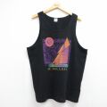 フルーツオブザルーム 90s タンクトップ ヨット ブラック メンズXL相当 | 古着