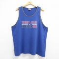 トミーヒルフィガー 90s タンクトップ ビッグロゴ ブルー メンズXL相当 | 古着