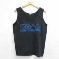 80s タンクトップ ラスベガス ブラック メンズL相当 | 古着