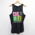 90s タンクトップ COOL BREEZE ブラック メンズL相当 | 古着