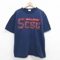 90s 半袖Tシャツ ブルドッグス ネイビー XL | 古着