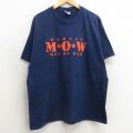 ヘインズ 00s 半袖Tシャツ MOW 11 ネイビー XL | 古着