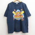00s 半袖Tシャツ BAT&BATTLE ネイビー XL | 古着