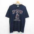 ギルダン 00s 半袖Tシャツ FDUデビルス ネイビー XL | 古着