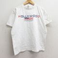 90s 半袖Tシャツ ハリウッド ホワイト L | 古着