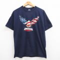00s 半袖Tシャツ ワシ ネイビー L | 古着
