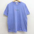 00s 半袖Tシャツ ミネソタ刺繍 パープル L | 古着