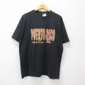 ヘインズ 00s 半袖Tシャツ ヤシの木プエルトリコ ブラック XL | 古着