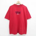 00s 半袖Tシャツ USAロゴ レッド XL | 古着