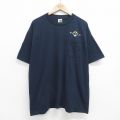 00s 半袖Tシャツ PETRO ネイビー XL | 古着